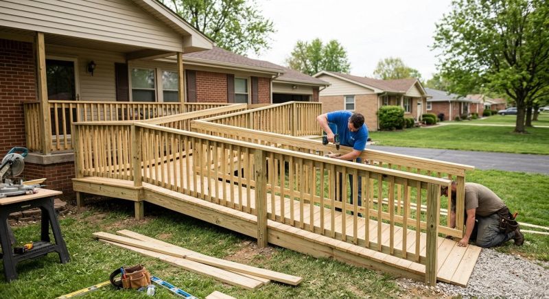 Entrance Ramp Installation in Conroe, TX